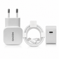 NEOVO 45W GaN USB-C Snellader + 240W USB-C Kabel – iPhone / Samsung / iPad Oplader – Snel reislader