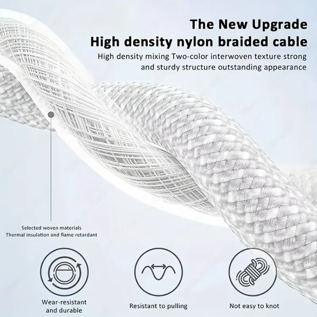 NEOVO 240W USB-C Kabel – iPhone & Samsung Snellaadkabel – USB-C naar USB-C – MacBook Kabel – 1 Meter